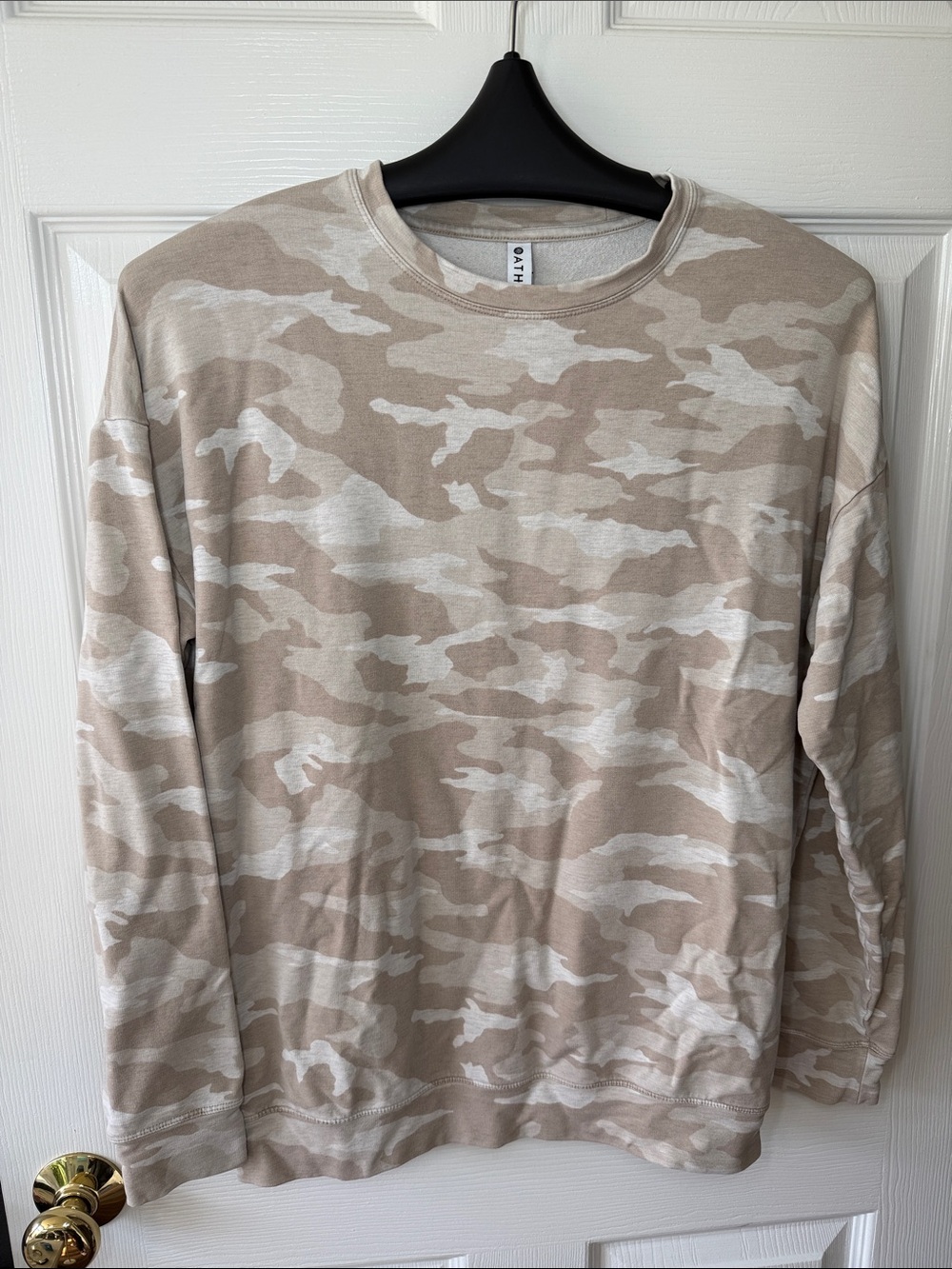 Athleta Women's Camo Crewneck Sweater